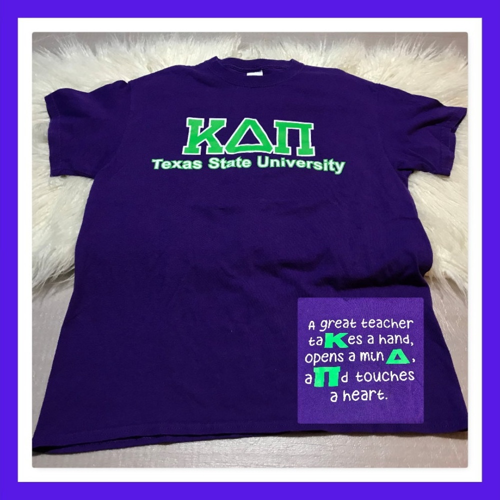 Texas State University KAN logo purple T-Shirt